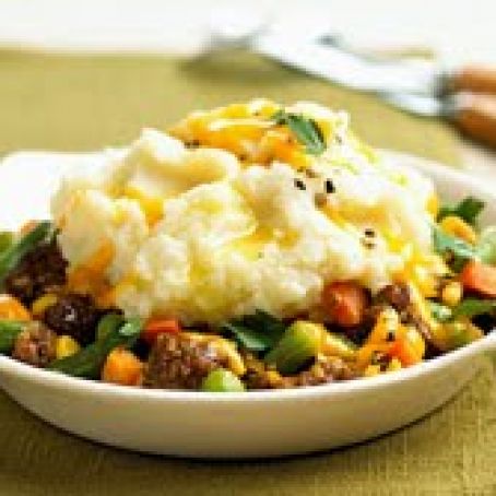 Potato Topped Beef Bowl