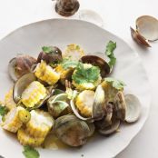 Steamed Clams and Corn