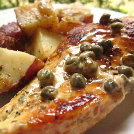 chicken breast in caper cream sauce