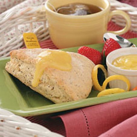 Poppy Seed Lemon Scones Recipe