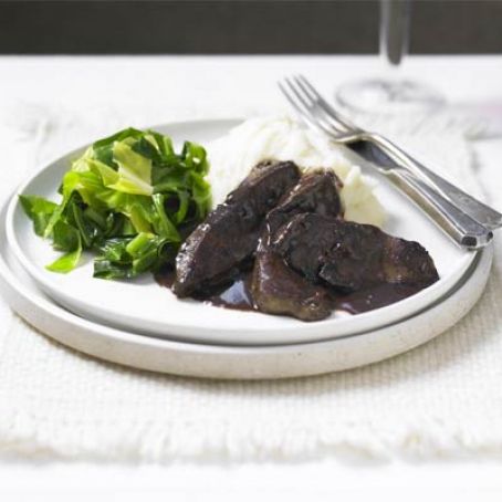 Liver with Wine Sauce