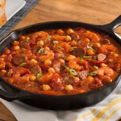 Chick Pea Skillet with Chorizo and Shrimp Chick Pea Skillet with Chorizo and Shrimp