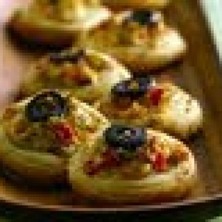 Cheesy Artichoke Crostini