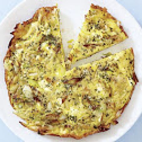 Leek and Goat Cheese Frittata