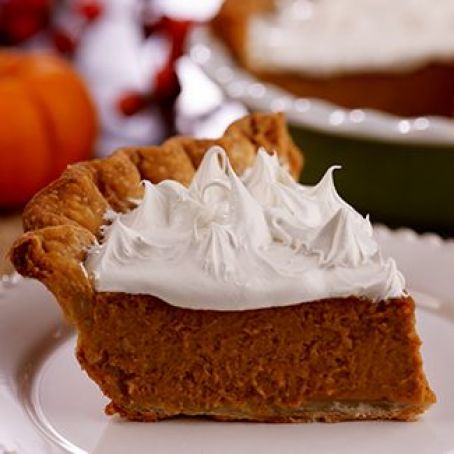 Pumpkin Pie with Marshmallow Frosting