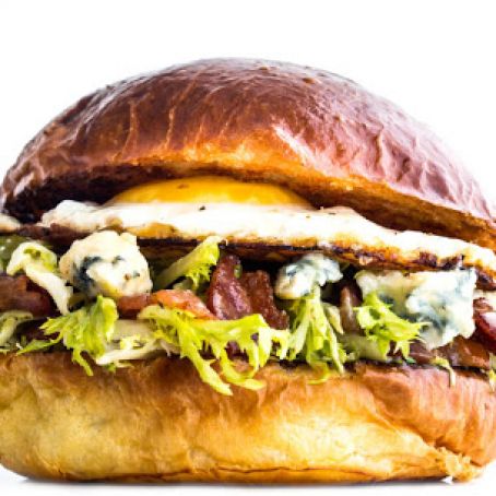 Bacon and Egg Lyonnaise Sandwich