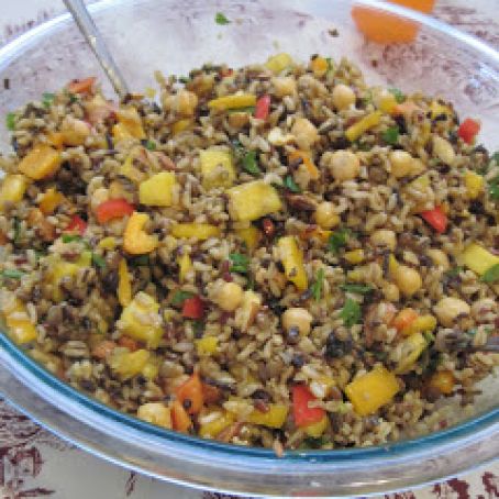 Curried Rice and Chickpea Salad