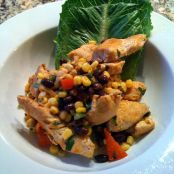 Chicken, black bean and corn salad