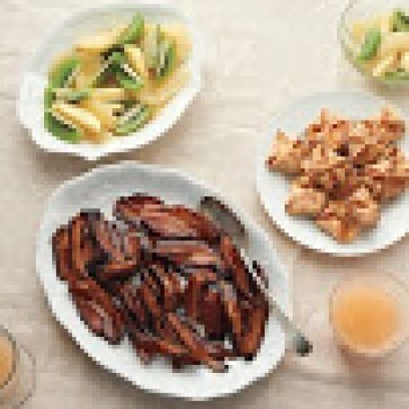 Winter Fruit Salad with Basil Syrup