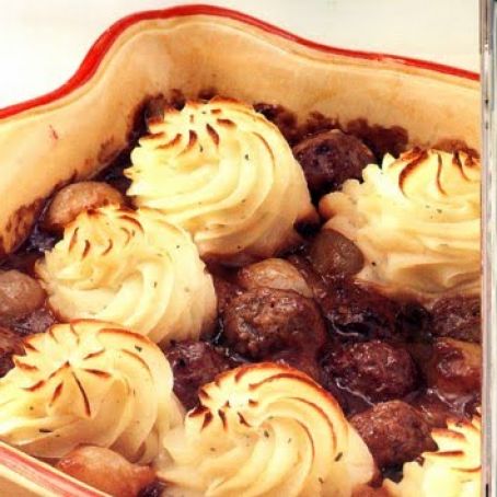 Salisbury-Style Meatball and Potato Bake
