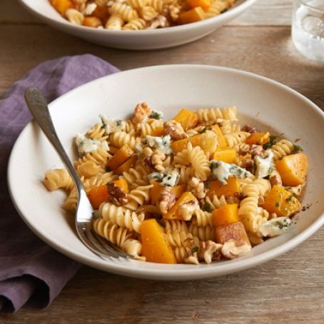 Roquefort Rotini with Roasted Squash and Walnuts