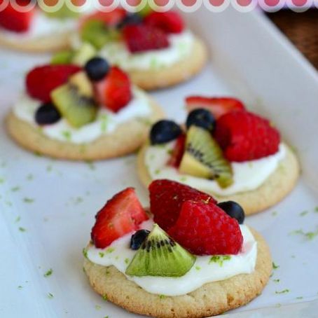 Fruit Basket Mini Sugar Cookie Pizzas