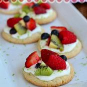 Fruit Basket Mini Sugar Cookie Pizzas
