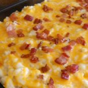 Twice Baked Potato Casserole With Bacon