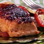 Maple and Mustard Glazed Salmon