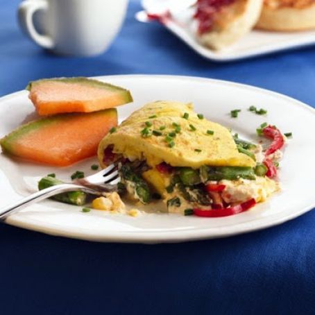 Veggie Cream Cheese Omlet