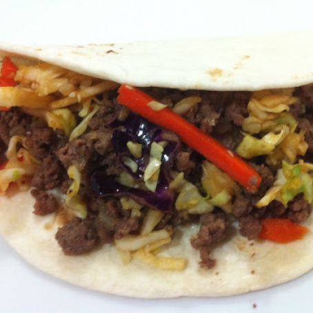 Korean Tacos with Asian Slaw