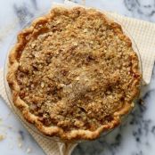 Pear Bourbon Crumble Pie