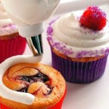 Raspberry Swirl Cupcakes
