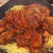 Chicken Cacciatore with Spaghetti