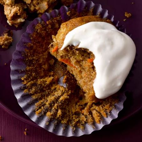 Pineapple-Glazed Carrot Cupcakes
