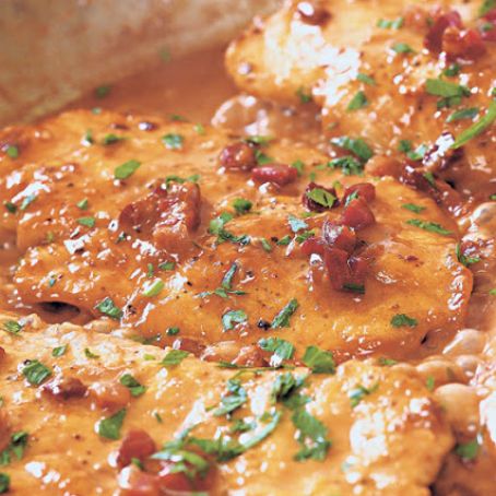 Chicken Marsala with Pancetta & Cream