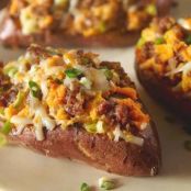 Twice-Baked Italian Sweet Potato