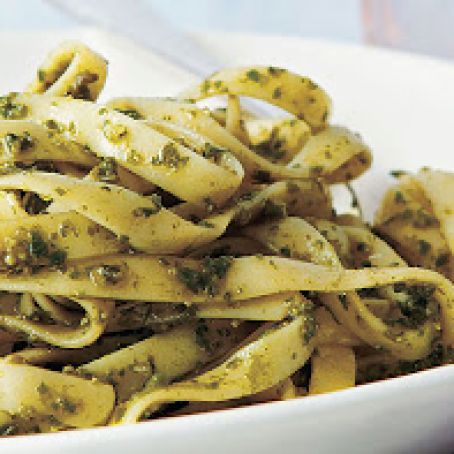 Basil Pesto and Fettuccine