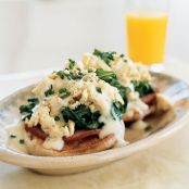 Eggs Benedict Florentine with Creamy Butter Sauce