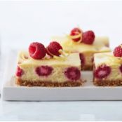 Fresh Raspberry-Lemon Cheesecake Bars