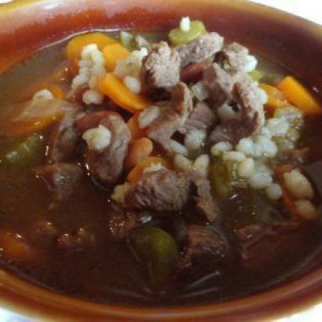 Mom's Beef Barley Soup