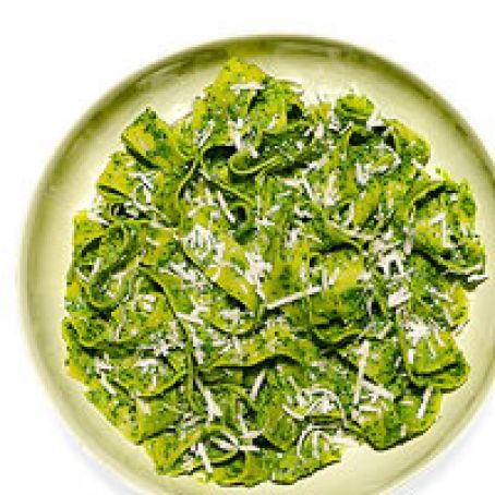 Pappardelle with Kale Pesto