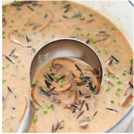Wild Rice and Mushroom Soup