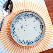 No-Bake Black Sesame and Honey Puddings