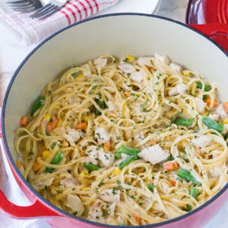 Chicken Pot Pie Fettuccini