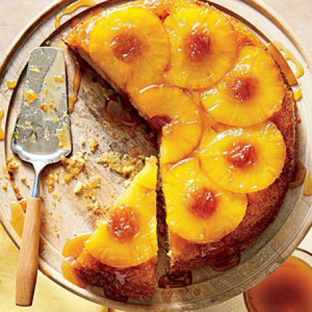 Honey-Pineapple Upside-Down Cake (Cooking Light)