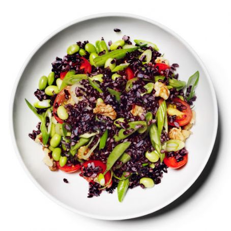 Black Rice Salad with Lemon Vinaigrette