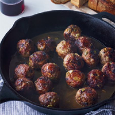 Agrodolce Meatballs