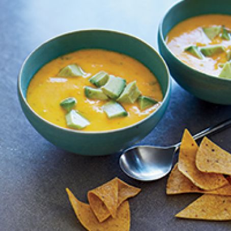 Golden Gazpacho with Avocado