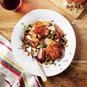 Balsamic Chicken with Olives and Walnuts