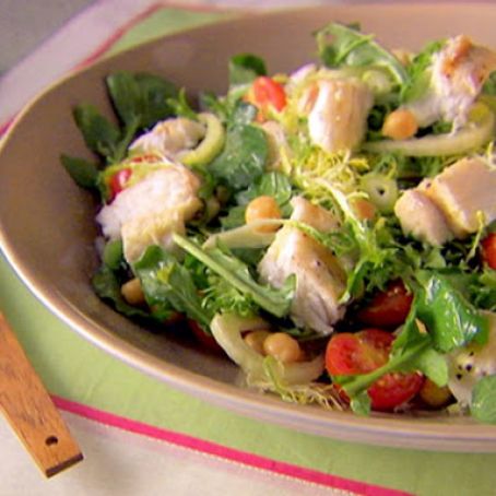 Halibut and Chickpea Salad