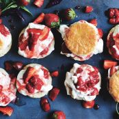 Strawberry-Basil Shortcakes