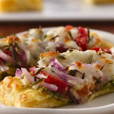 Mozzarella and Pesto Crescent Tarts