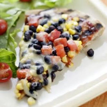Smoky Corn & Black Bean Pizza
