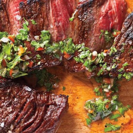 Skirt Steak with Chimichurri Sauce