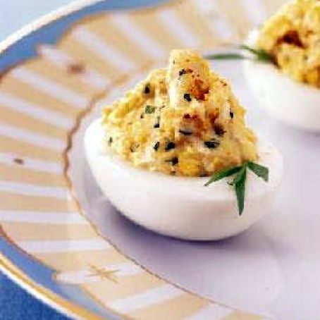 Deviled Eggs Crab-Stuffed