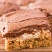 Peanut Butter Mississippi Mud Blondies