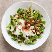 Arugula Salad with Figs, Prosciutto, Walnuts and Parmesan