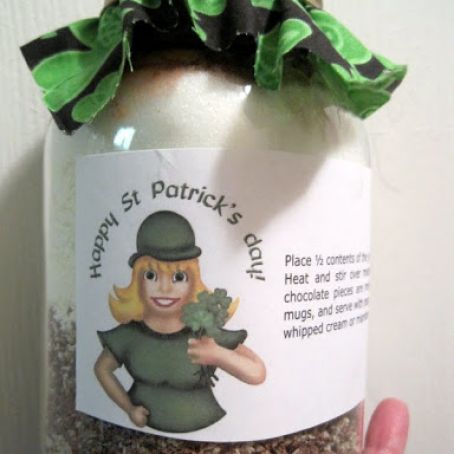 Minty Hot Cocoa Mix in a Jar