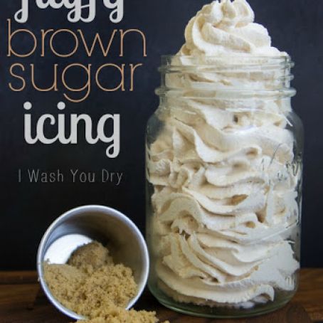 FLUFFY BROWN SUGAR ICING